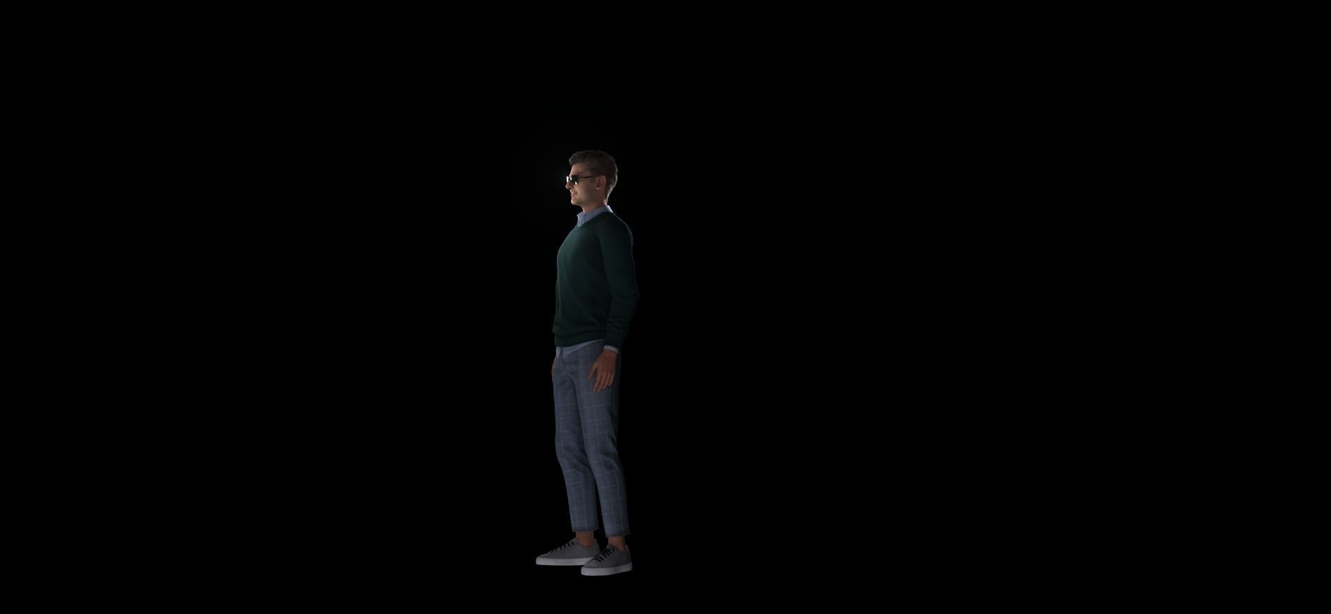 Tom Cruise character Low-poly 3D model_8