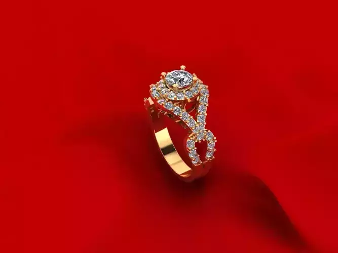 Halo Women Ring R8