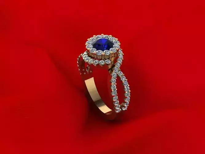 Halo Diamond Ring R3