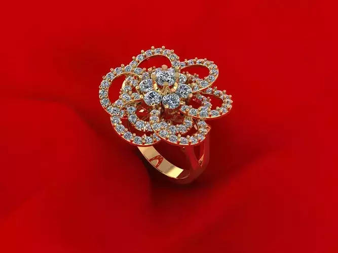 Women Flower Ring R4