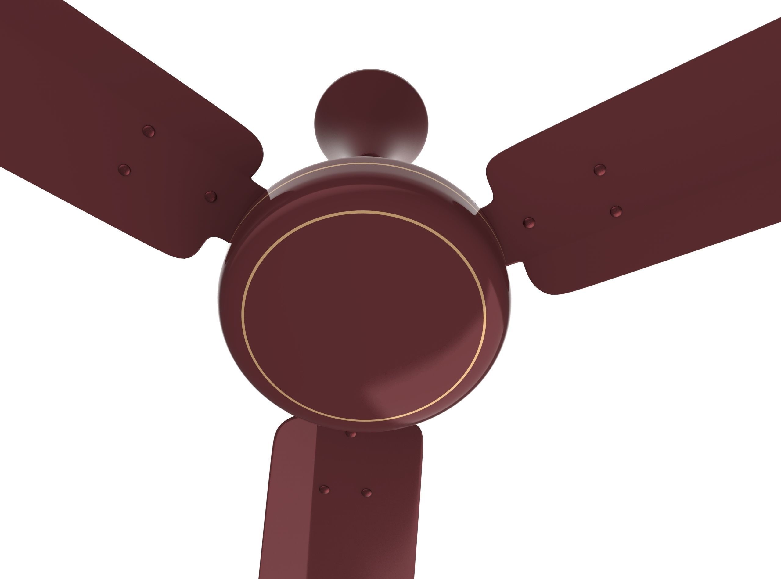 ceiling fan Low-poly 3D model_4
