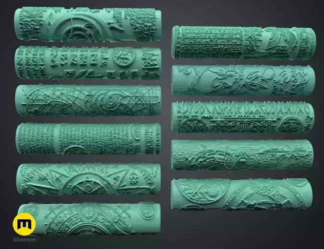 DnD terrain rollers - Symbols 3D print model