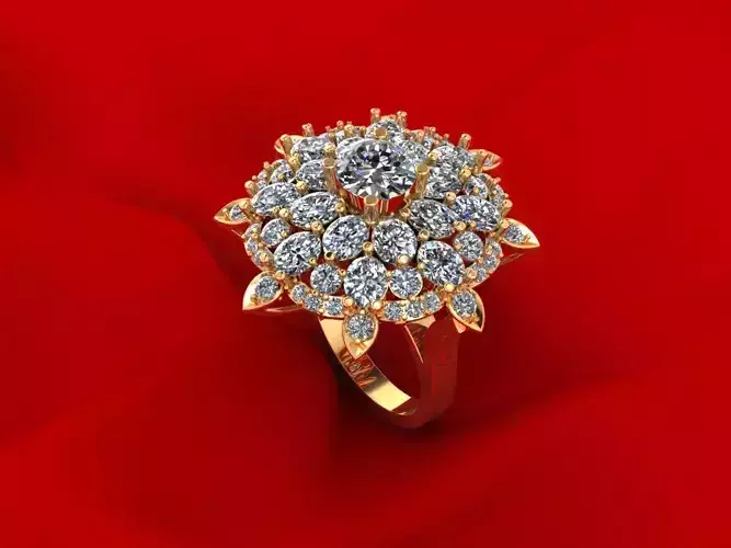 Fashion Flower Ring R3