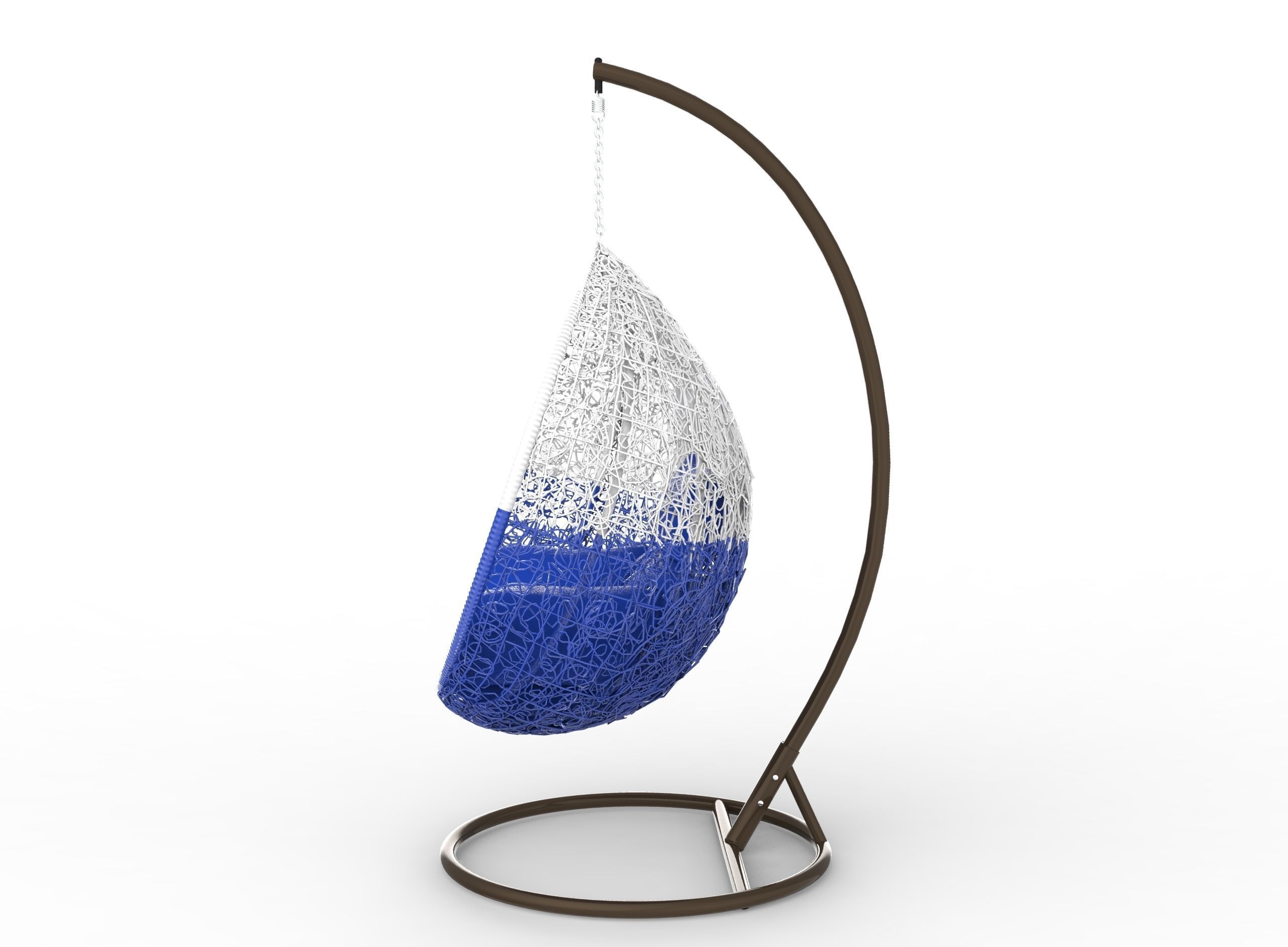 Swing seat Low-poly 3D model_5