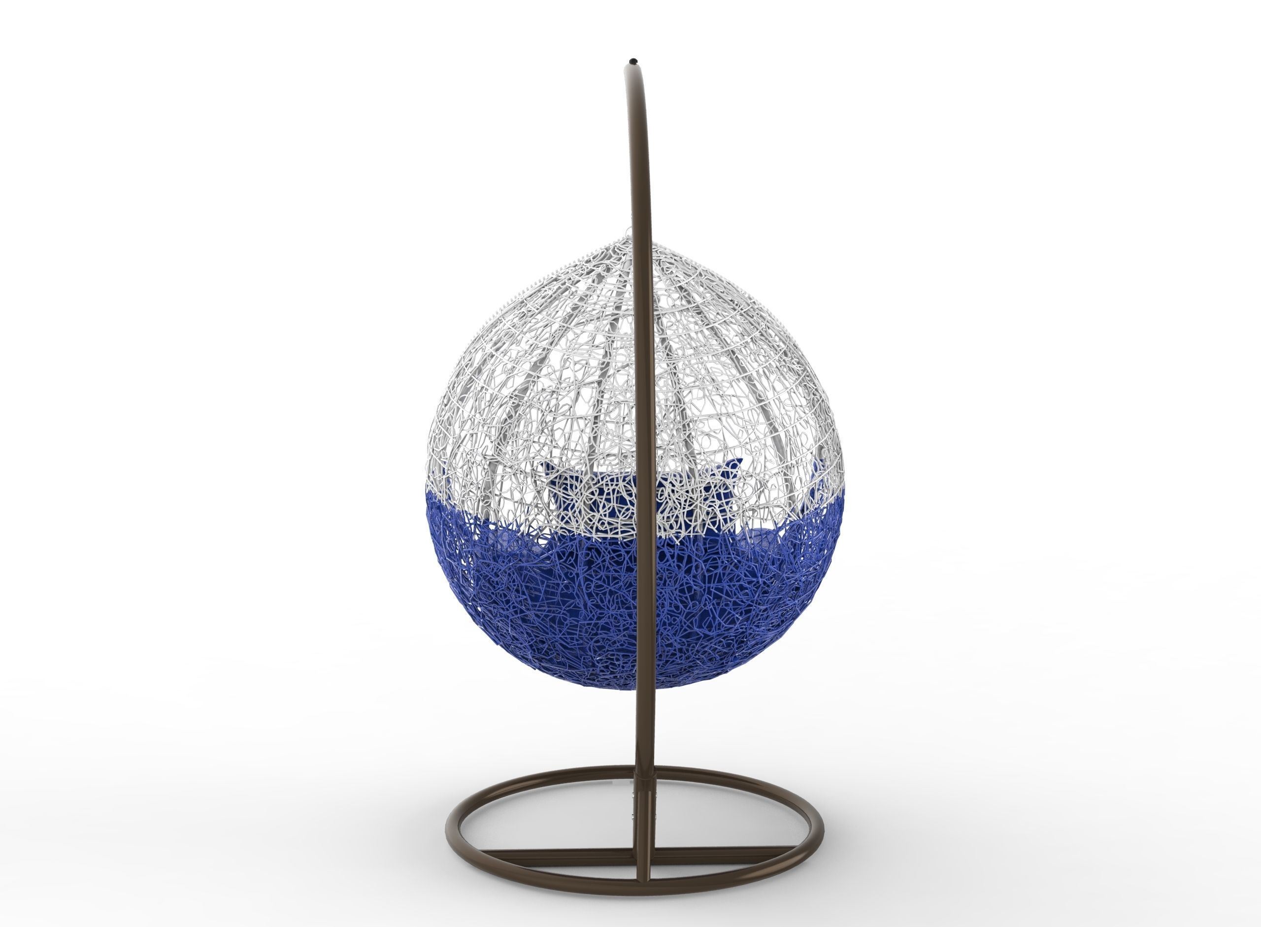 Swing seat Low-poly 3D model_4