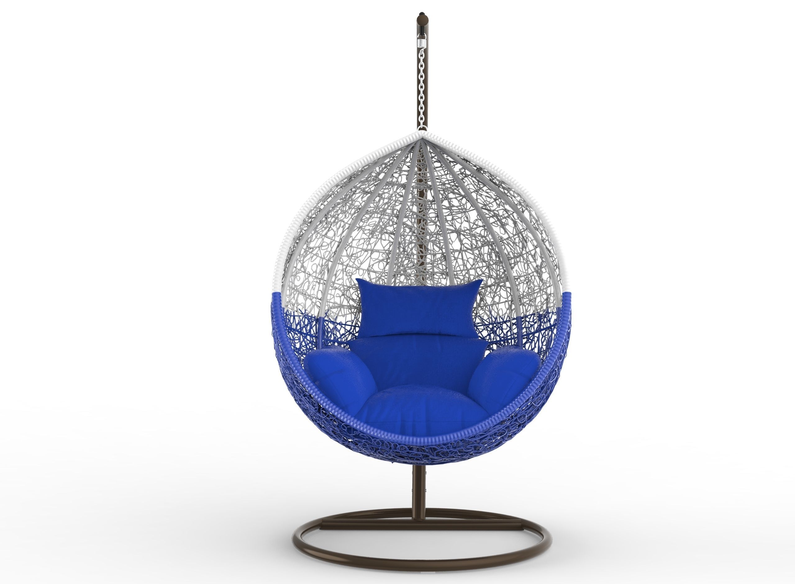 Swing seat Low-poly 3D model_1