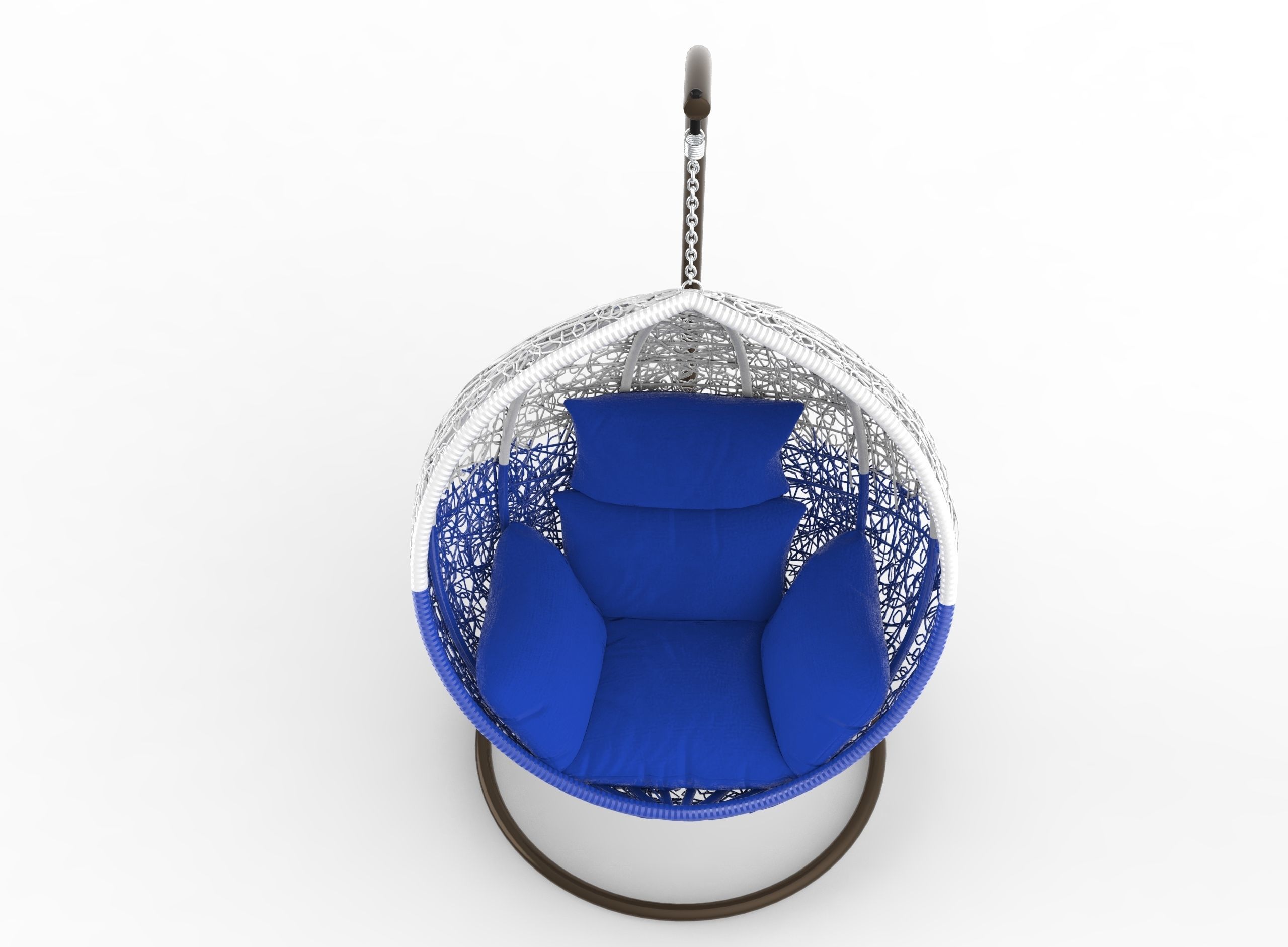 Swing seat Low-poly 3D model_2