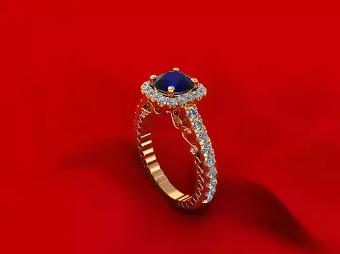 Halo Diamond Ring R4