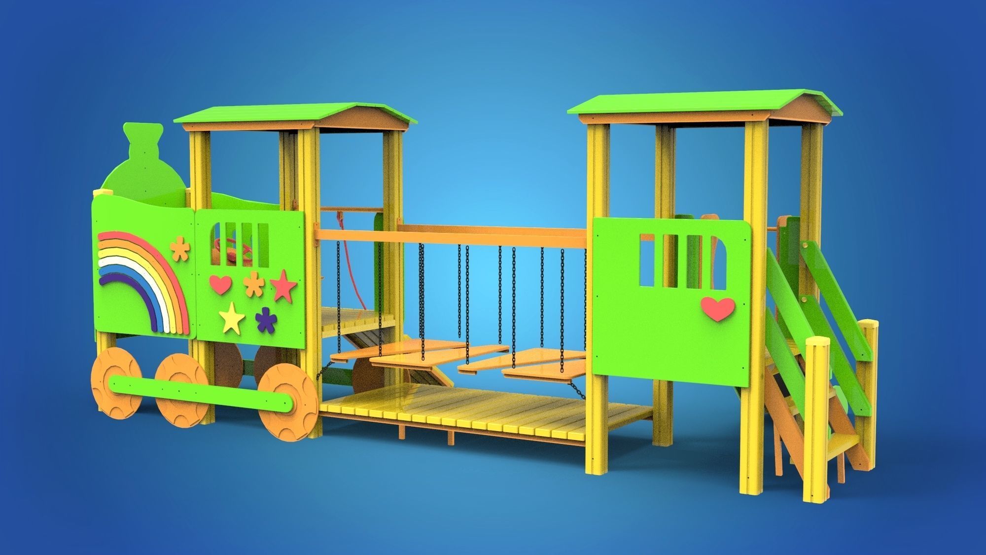 Playground for kids 3D model_5