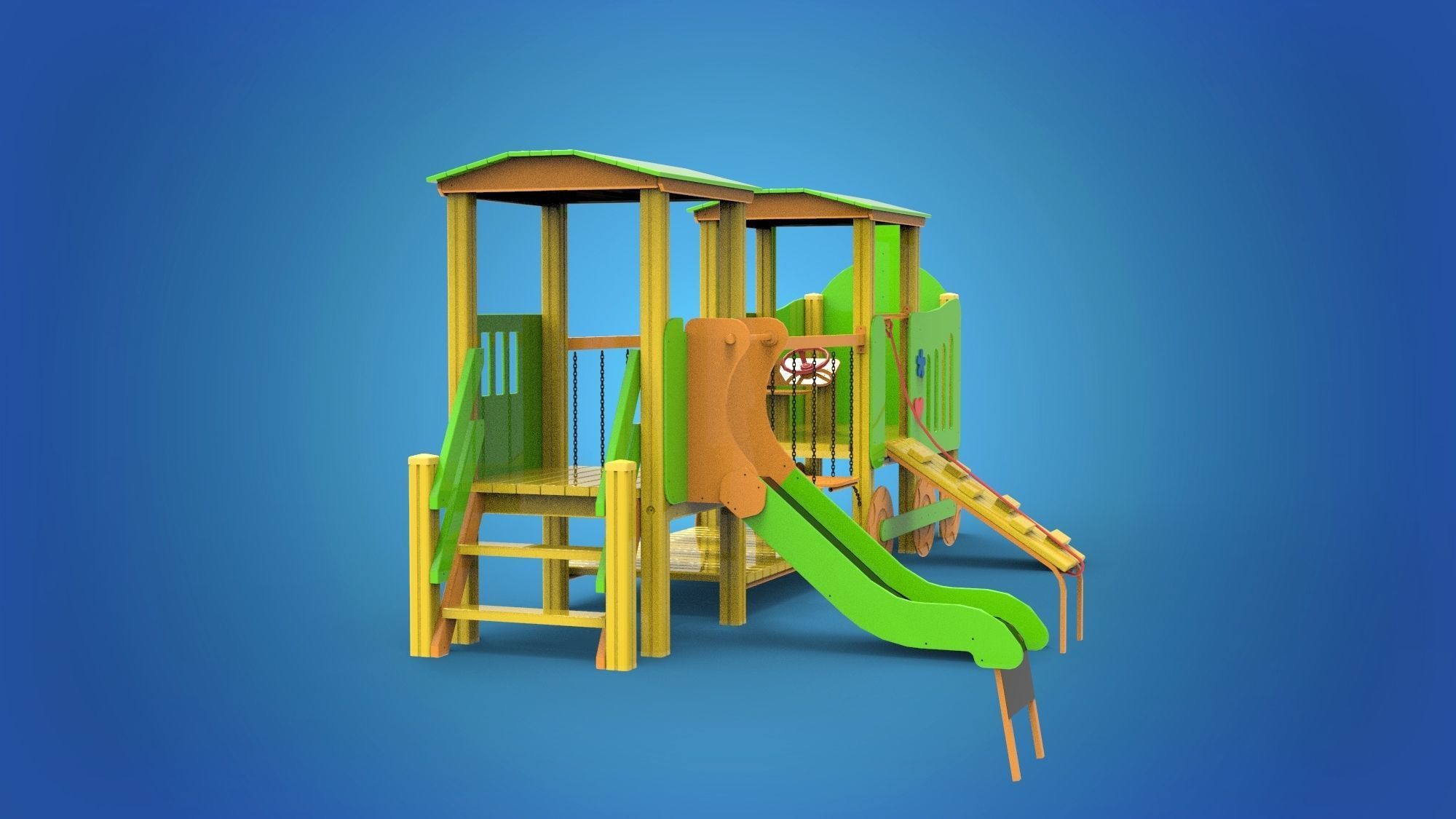 Playground for kids 3D model_7