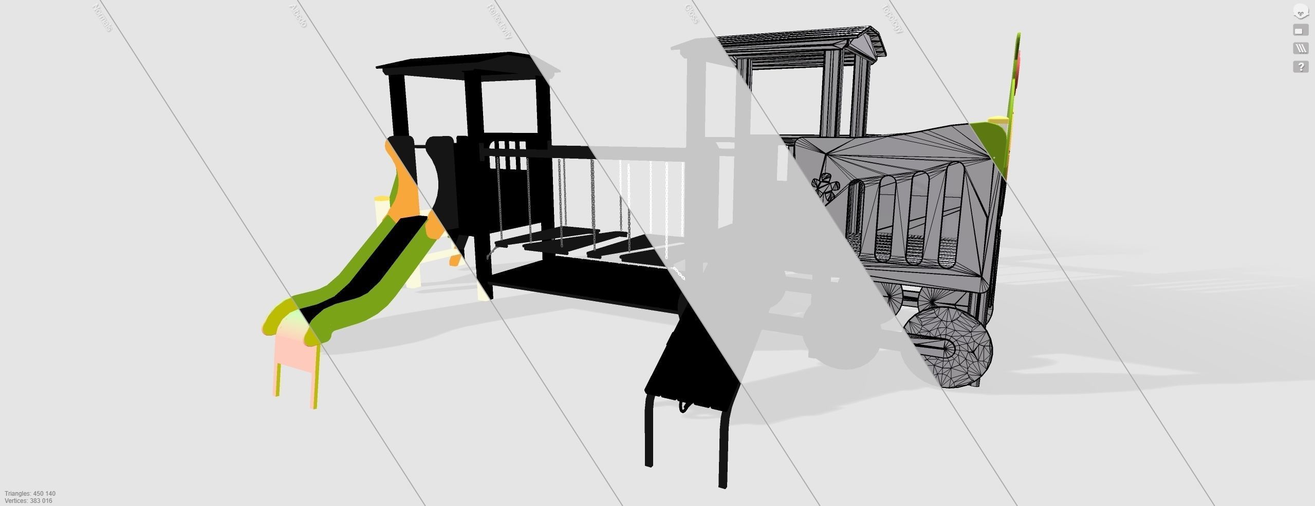 Playground for kids 3D model_10