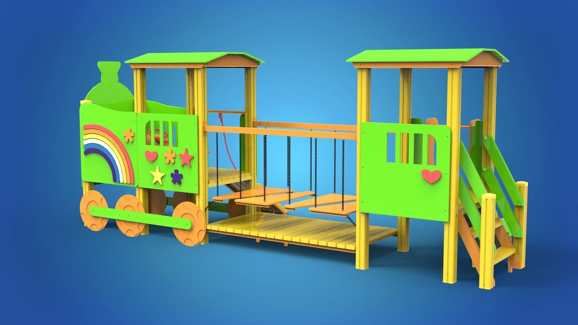 Playground for kids 3D model_6
