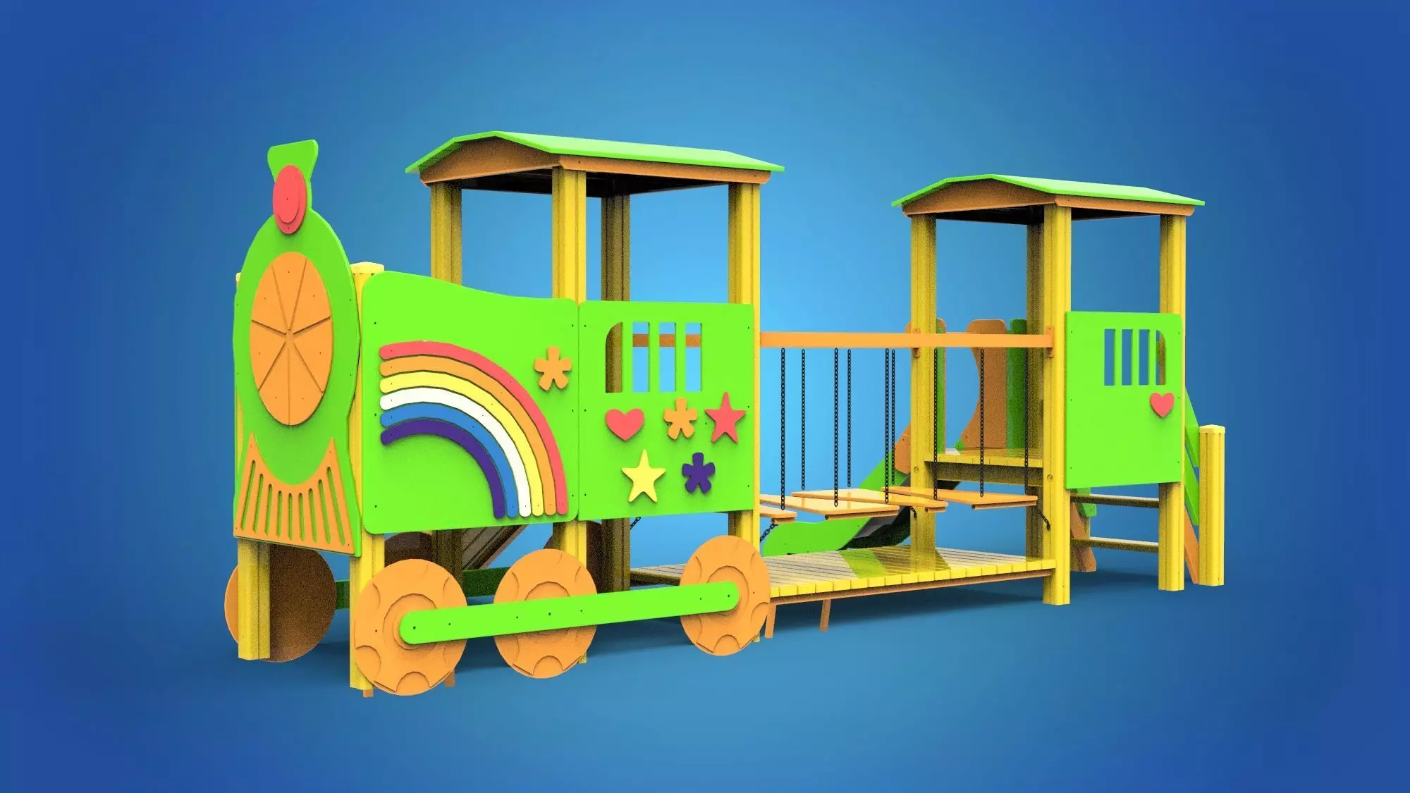 Playground for kids 3D model_0