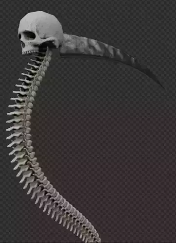Death Scythe made with Bones