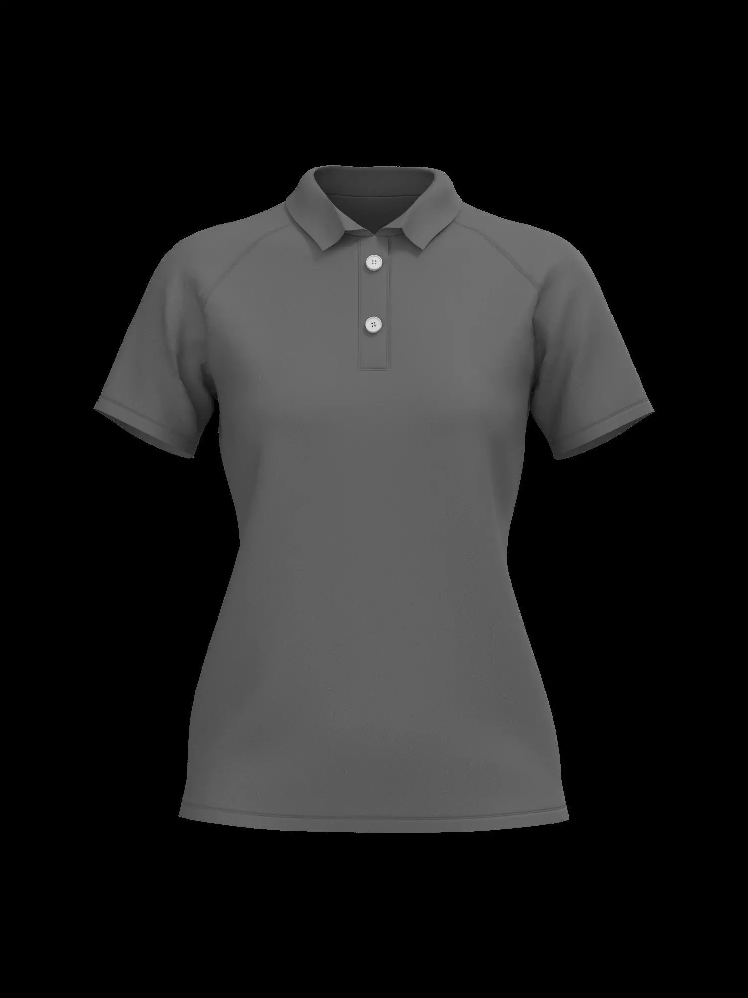 Female regular polo tshirt Free 3D model