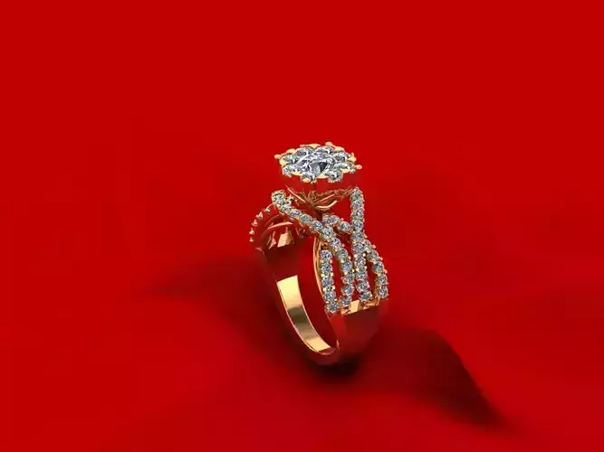 Twist Diamond Ring R8