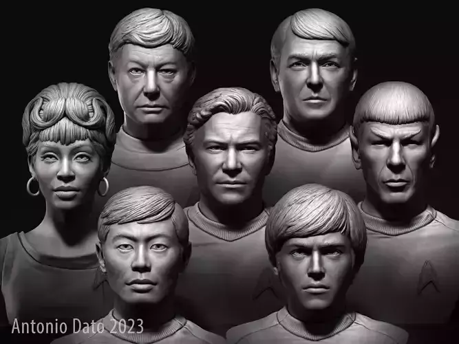 Star Trek TOS main crew collection 