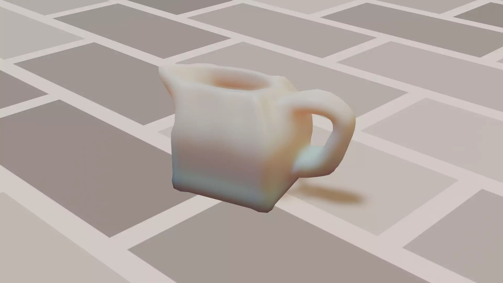Coffee creamer Free low-poly 3D model