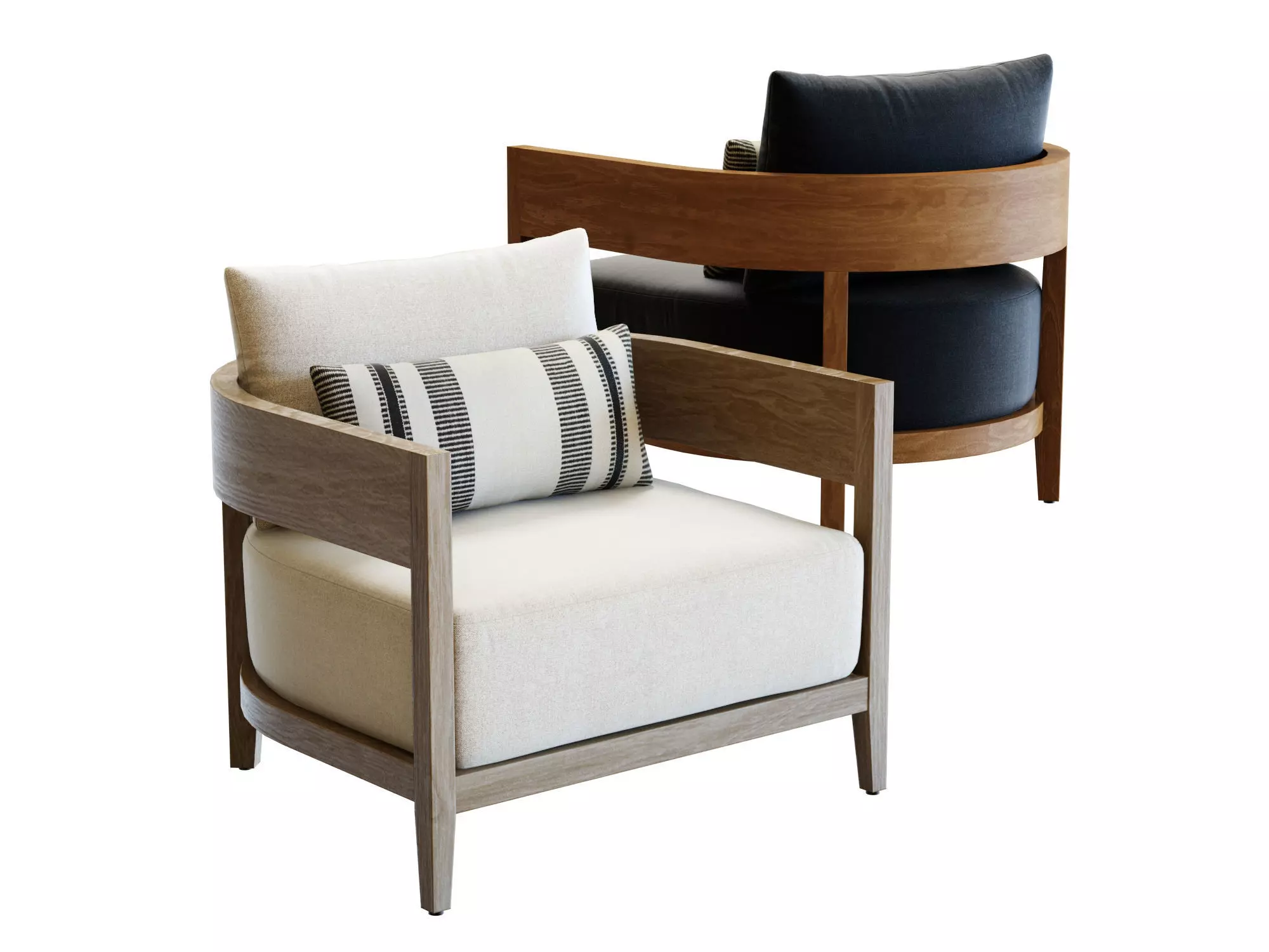 Restoration Hardware Balmain Armchair 3D model