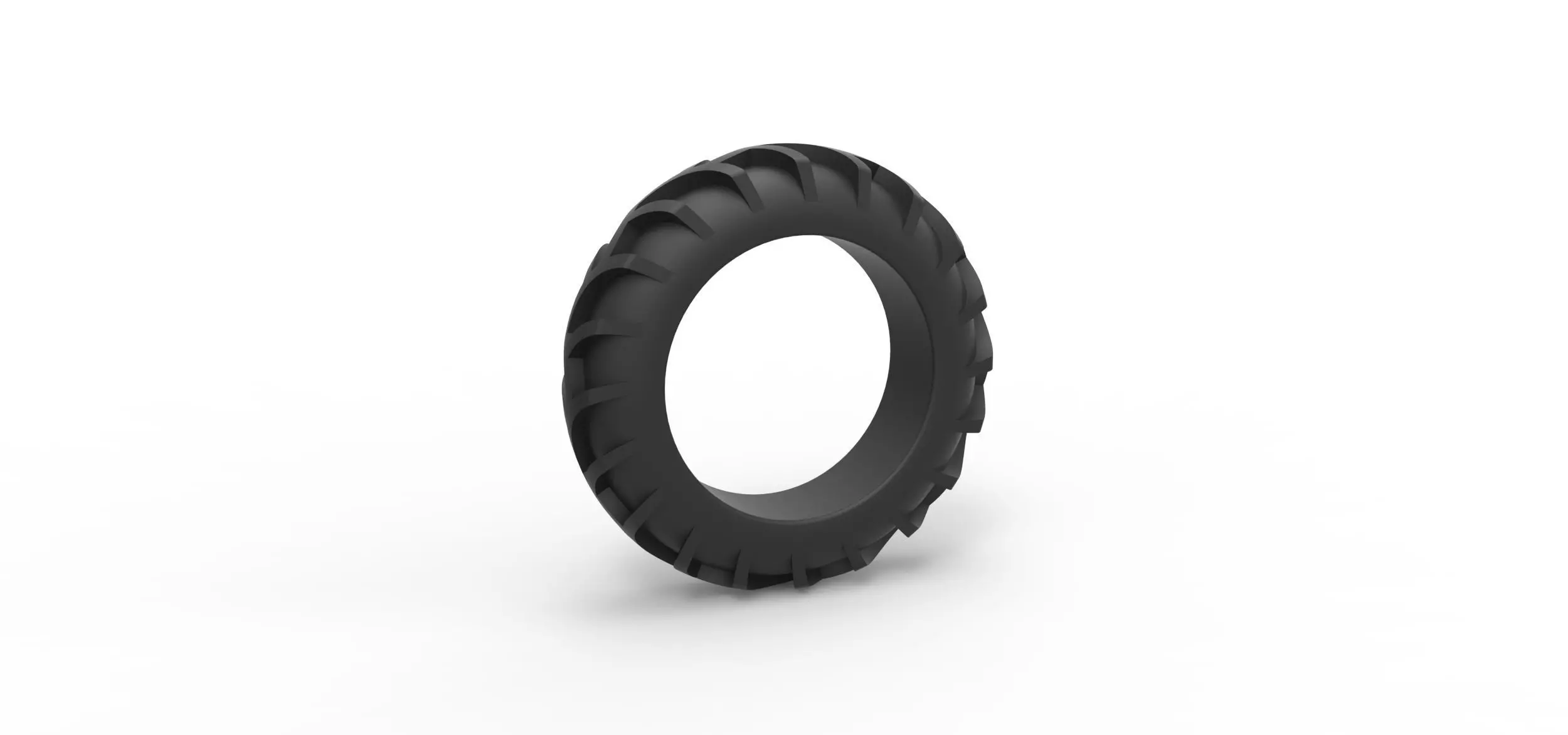 Tractor tire 19 Scale 1 to 25 3D print model