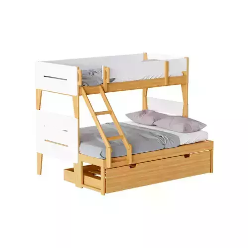 Irvine Single-Over-Double Rubberwood Bunk Bed
