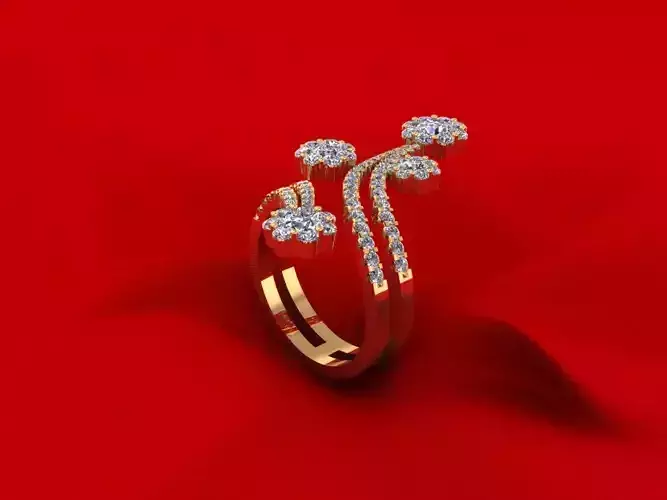 Women Flower Ring R4