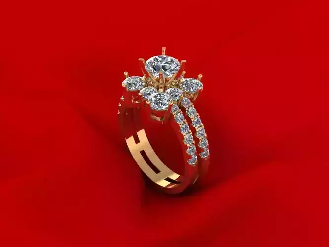 Solitaire Diamond Ring R5