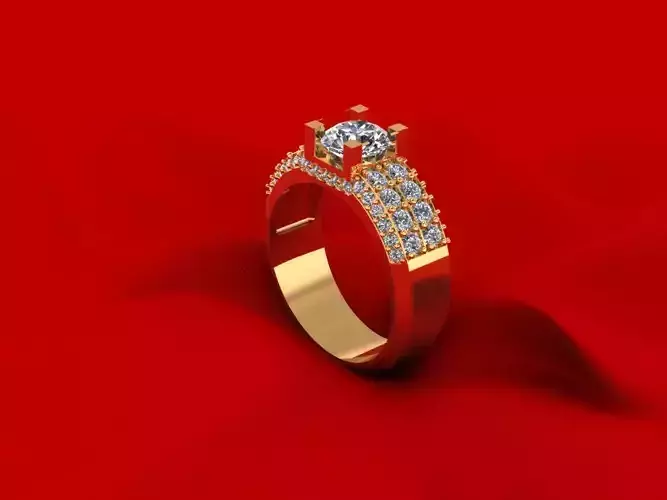 Solitaire Diamond Ring R7