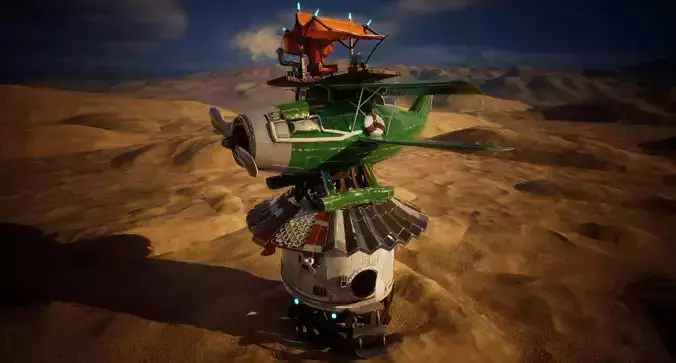 Old School Crash Bandicoot-themed 3D Environment