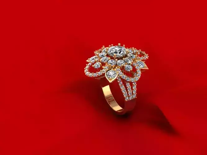 Women Flower Ring R2