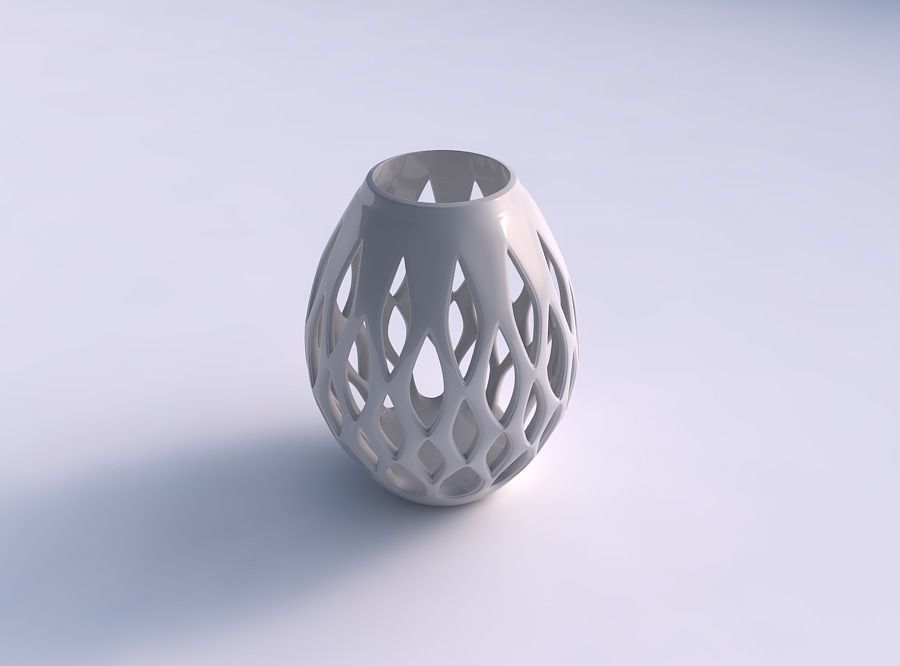 Bowl compressed with smooth beveled edges and extruded top lo... 3D print model_0