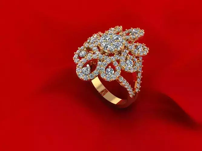 Women Flower Ring R7