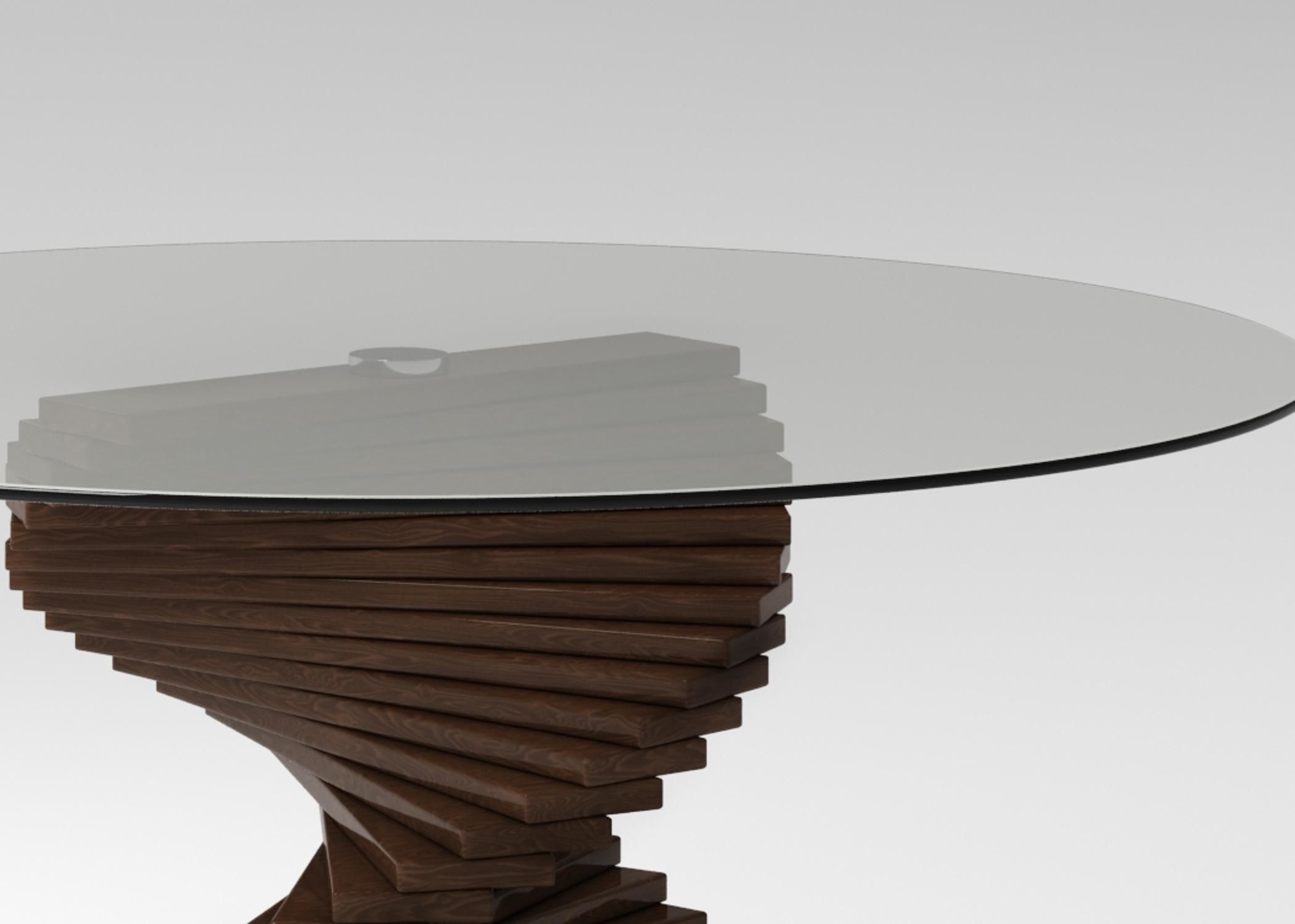 table Modern dining 3D model_5