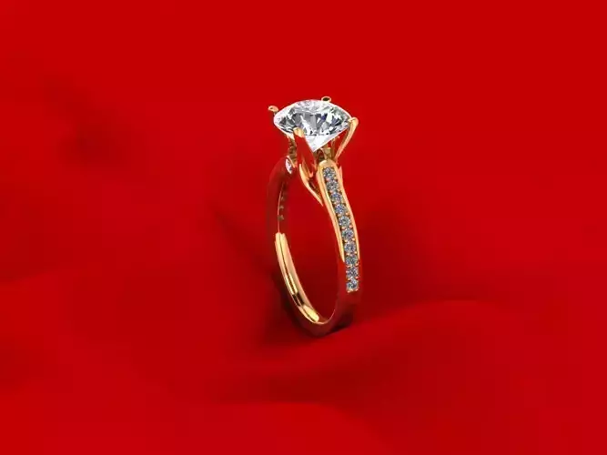 Solitaire Engagement Ring R5