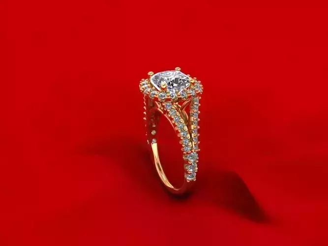 Halo Engagement Ring R6