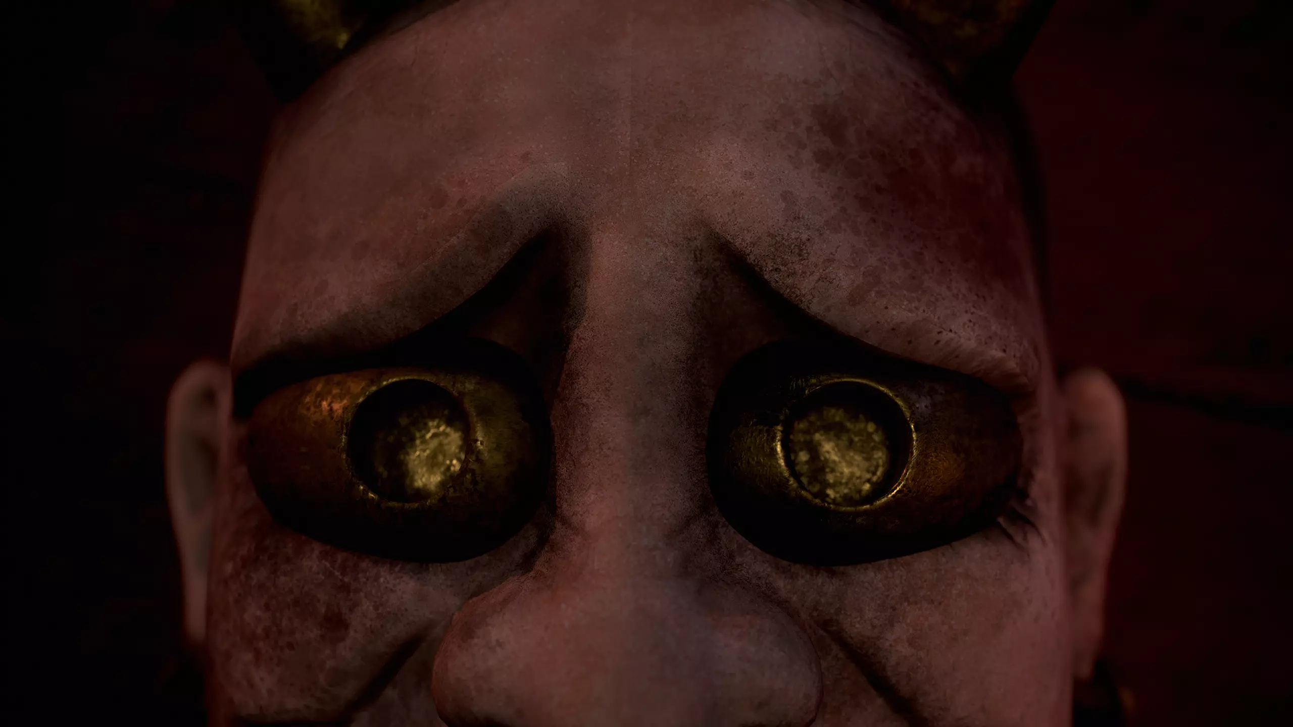 Hanya mask Low-poly 3D model_6