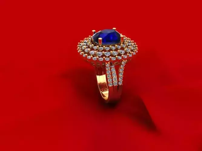 Gemstone Wedding ring R7