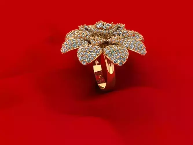 Fashion Flower Ring R7