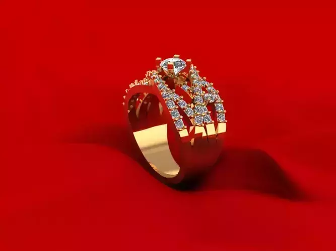 Twist Solitaire Ring R2