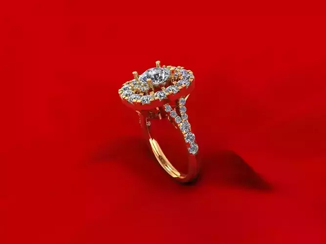 Side Stone Women Ring R4