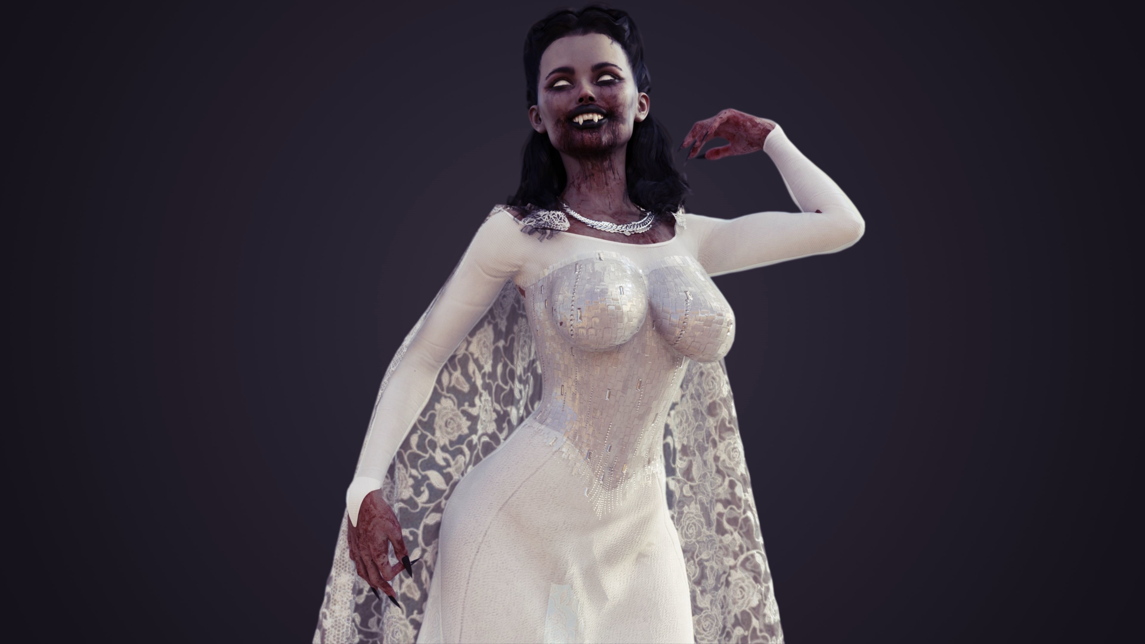 Vampiress - Female Vampire 3D model_1