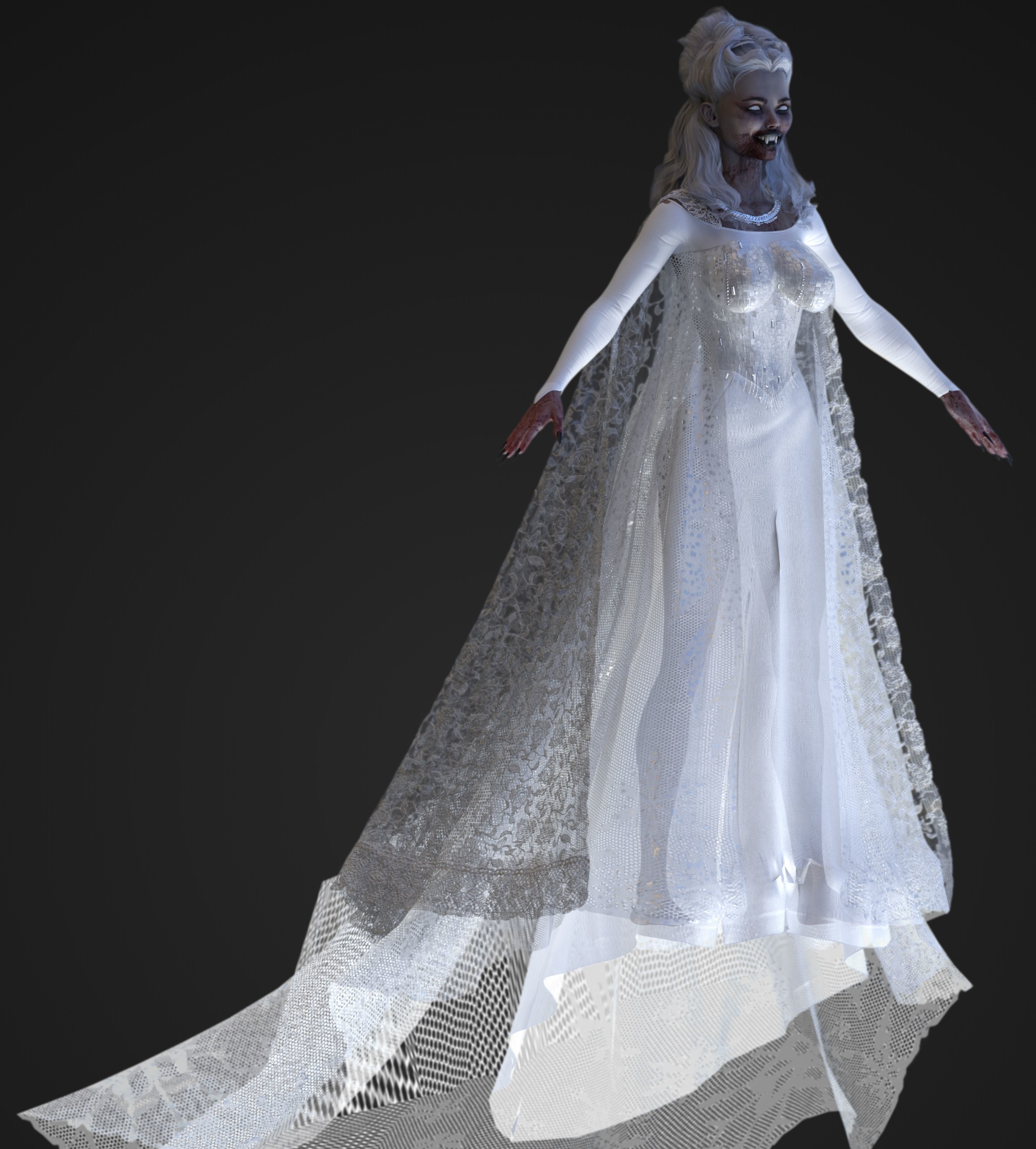 Vampiress - Female Vampire 3D model_8