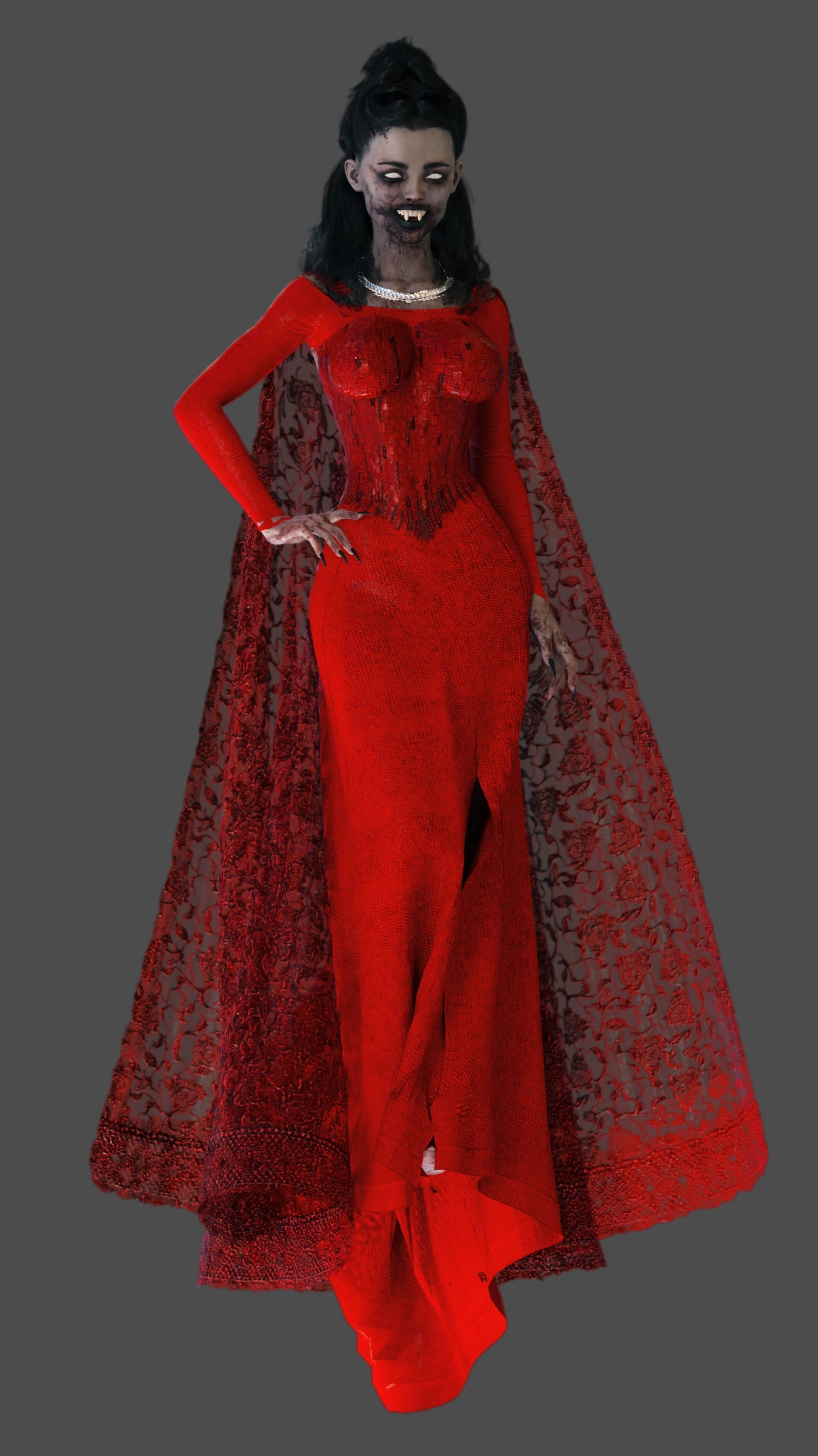 Vampiress - Female Vampire 3D model_13