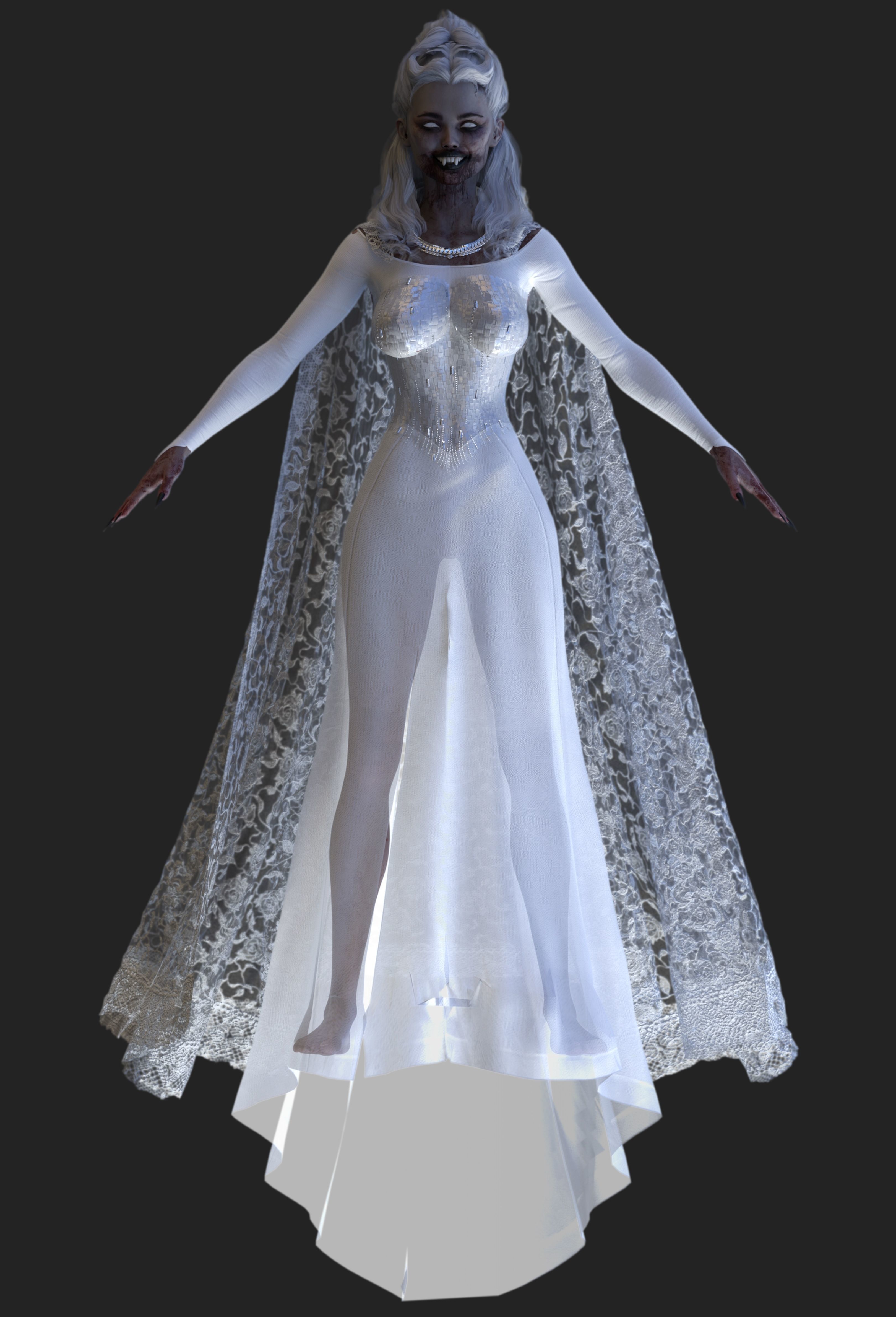 Vampiress - Female Vampire 3D model_5