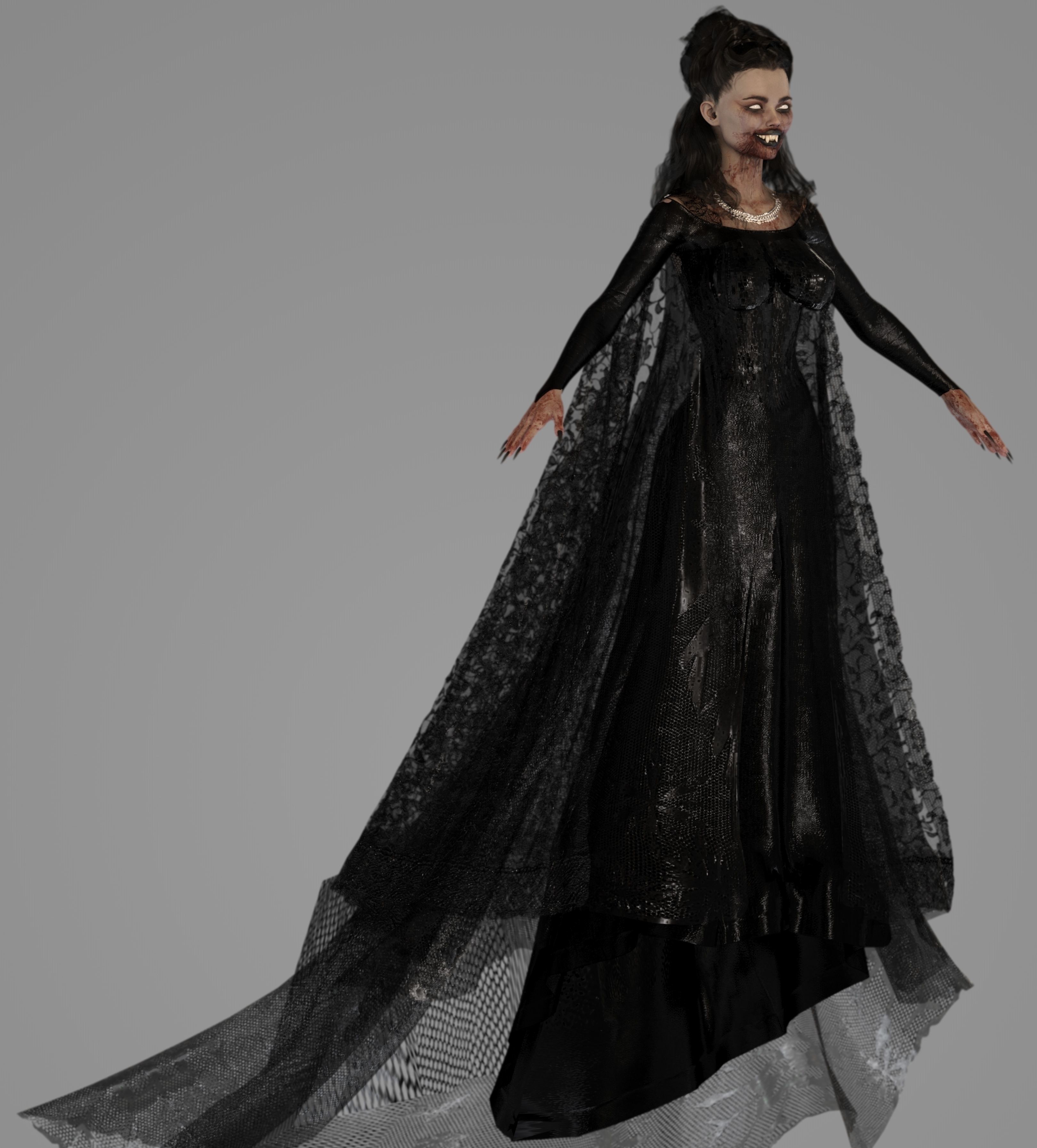 Vampiress - Female Vampire 3D model_10