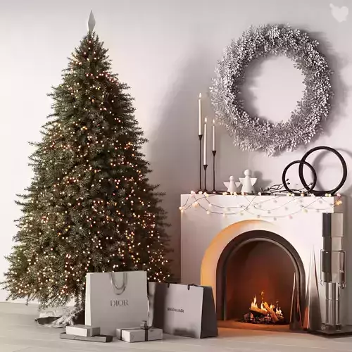 460 happy new year 05 Christmas tree gift bags op1