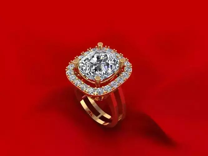 Gemstone Engagement Ring R4