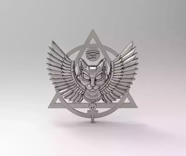 Pendant-Bastet-3D model STL-Egyptian goddess