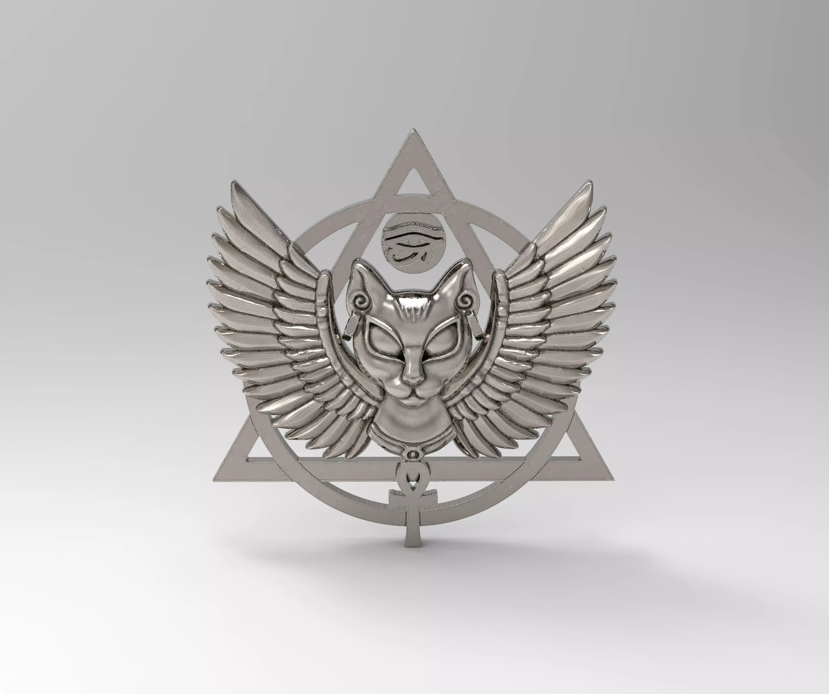 Pendant-Bastet-3D model STL-Egyptian goddess 3D print model