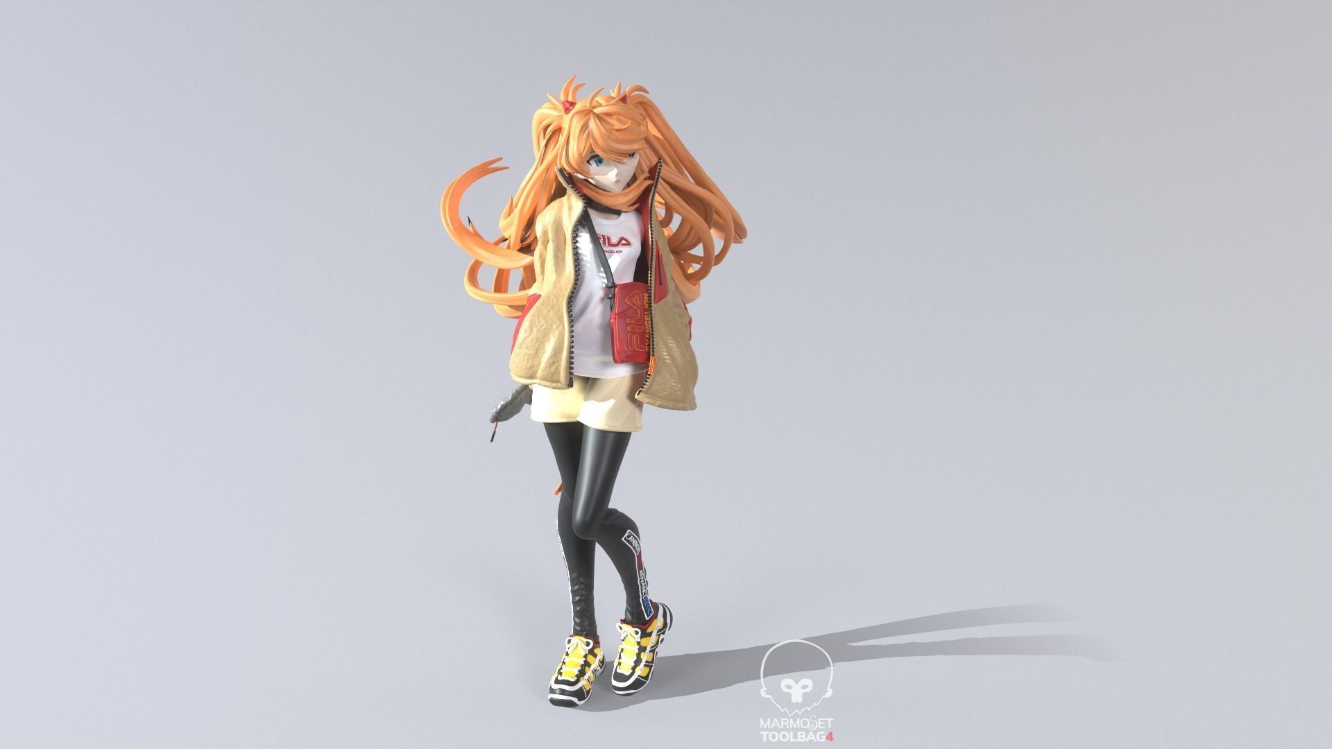 ASUKA FILA FIGURE EVANGELION 3D print model_2